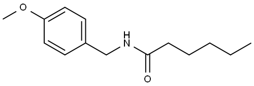 N-(4-METHOXYBENZYL)HEXANAMIDE Struktur