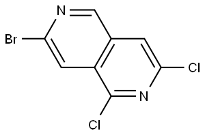 2,6-Naphthyridine, 7-bromo-1,3-dichloro- Struktur