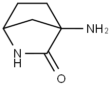 4-Amino-2-azabicyclo[2.2.1]heptan-3-one Struktur