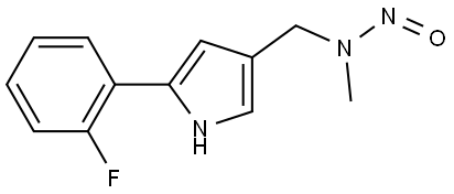 1H-Pyrrole-3-methanamine, 5-(2-fluorophenyl)-N-methyl-N-nitroso- Struktur