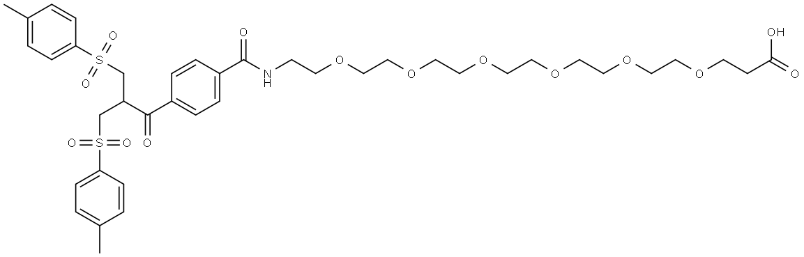 Bis-sulfone-PEG6-Acid Struktur