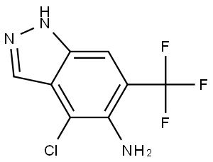 4-Chloro-6-(trifluoromethyl)-1H-indazol-5-amine Struktur