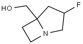 (3-Fluoro-1-azabicyclo[3.2.0]heptan-5-yl)methanol Struktur