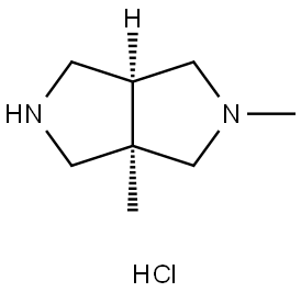 Cis-2,3a-dimethyl-octahydropyrrolo[3,4-c]pyrrole hydrochloride Struktur