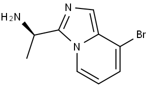 (R)-1-(8-Bromoimidazo[1,5-a]pyridin-3-yl)ethan-1-amine Struktur