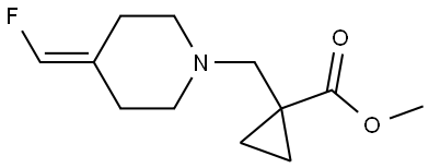 methyl 1-(4-(fluoromethylene)piperidine-1-carbonyl)cyclopropane-1-carboxylate Struktur