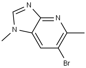 6-Bromo-1,5-dimethyl-1H-imidazo[4,5-b]pyridine Struktur