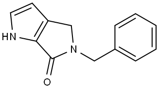 5-benzyl-4,5-dihydropyrrolo[3,4-b]pyrrol-6(1H)-one Struktur