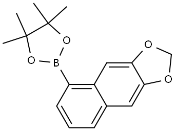 Naphtho[2,3-d]-1,3-dioxole, 5-(4,4,5,5-tetramethyl-1,3,2-dioxaborolan-2-yl)- Struktur