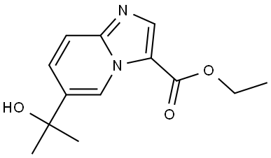 Ethyl 6-(2-hydroxypropan-2-yl)imidazo[1,2-a]pyridine-3-carboxylate Struktur