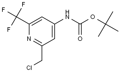 tert-Butyl (2-(chloromethyl)-6-(trifluoromethyl)pyridin-4-yl)carbamate Struktur