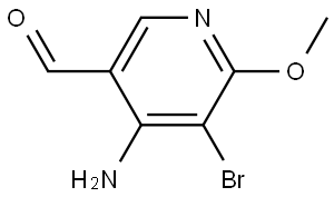 3-Pyridinecarboxaldehyde, 4-amino-5-bromo-6-methoxy- Struktur