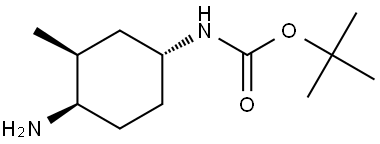 tert-Butyl ((1R,3S,4R)-4-amino-3-methylcyclohexyl)carbamate Struktur