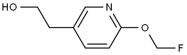 3-Pyridineethanol, 6-(fluoromethoxy)- Struktur