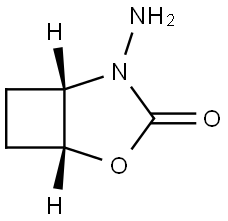 2-Oxa-4-azabicyclo[3.2.0]heptan-3-one, 4-amino-, (1R,5S)- Struktur