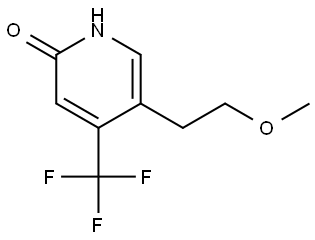 2(1H)-Pyridinone, 5-(2-methoxyethyl)-4-(trifluoromethyl)- Struktur