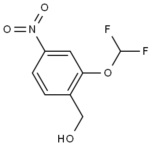 (2-(Difluoromethoxy)-4-nitrophenyl)methanol Struktur