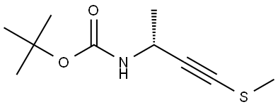 tert-butyl (R)-(4-(methylthio)but-3-yn-2-yl)carbamate Struktur