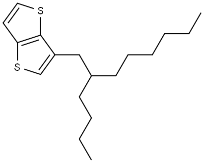 Thieno[3,2-b]thiophene, 3-(2-butyloctyl)- Struktur