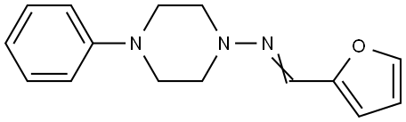 N-(2-FURYLMETHYLENE)-4-PHENYL-1-PIPERAZINAMINE Struktur