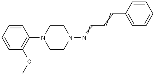 4-(2-METHOXYPHENYL)-N-(3-PHENYL-2-PROPENYLIDENE)-1-PIPERAZINAMINE Struktur