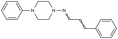 4-PHENYL-N-(3-PHENYL-2-PROPENYLIDENE)-1-PIPERAZINAMINE Struktur