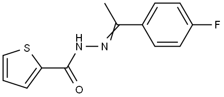 N'-(1-(4-FLUOROPHENYL)ETHYLIDENE)-2-THIOPHENECARBOHYDRAZIDE Struktur