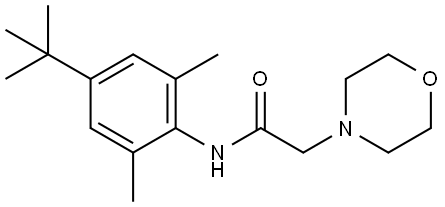 N-(4-TERT-BUTYL-2,6-DIMETHYL-PHENYL)-2-MORPHOLIN-4-YL-ACETAMIDE Struktur