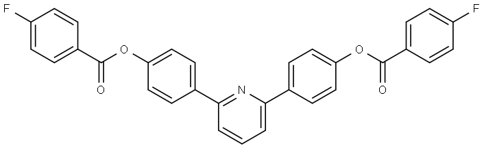 4-(6-{4-[(4-FLUOROBENZOYL)OXY]PHENYL}-2-PYRIDINYL)PHENYL 4-FLUOROBENZOATE Struktur