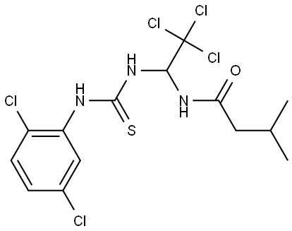 3-ME-N-(2,2,2-TRICHLORO-1-(((2,5-DICHLOROANILINO)CARBOTHIOYL)AMINO)ET)BUTANAMIDE Struktur