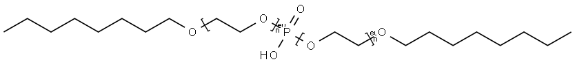 Poly(oxy-1,2-ethanediyl), .alpha.,.alpha.-phosphinicobis.omega.-(octyloxy)- Struktur