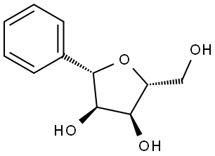 D-Ribitol, 1,4-anhydro-1-C-phenyl-, (1S)- Struktur