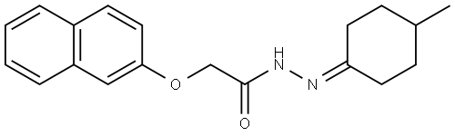 N'-(4-METHYLCYCLOHEXYLIDENE)-2-(2-NAPHTHYLOXY)ACETOHYDRAZIDE Struktur