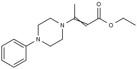 ETHYL 3-(4-PHENYL-1-PIPERAZINYL)-2-BUTENOATE Struktur