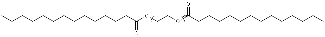 POLYETHYLENEGLYCOLDIMYRISTATE Struktur