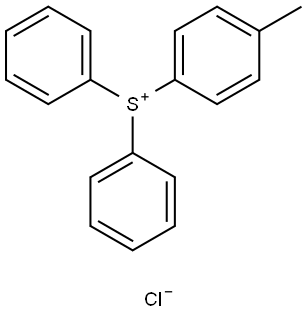 Sulfonium, (4-methylphenyl)diphenyl-, chloride Struktur