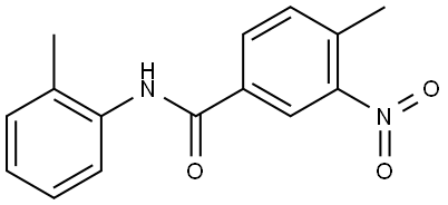 4-METHYL-N-(2-METHYLPHENYL)-3-NITROBENZAMIDE Struktur