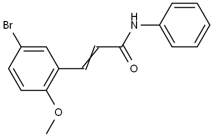 3-(5-BROMO-2-METHOXYPHENYL)-N-PHENYLACRYLAMIDE Struktur