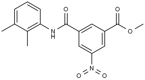 METHYL 3-((2,3-DIMETHYLANILINO)CARBONYL)-5-NITROBENZOATE Struktur