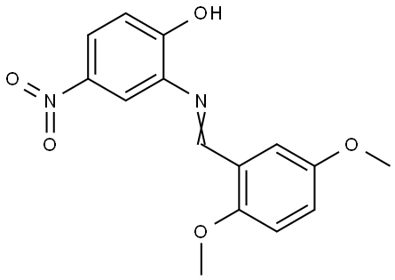 2-((2,5-DIMETHOXY-BENZYLIDENE)-AMINO)-4-NITRO-PHENOL Struktur