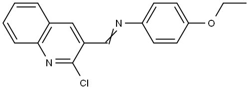 (2-CHLORO-QUINOLIN-3-YLMETHYLENE)-(4-ETHOXY-PHENYL)-AMINE Struktur