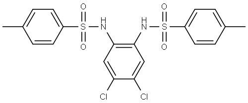 N,N'-(4,5-dichloro-1,2-phenylene)bis(4-methylbenzenesulfonamide) Struktur