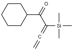 1-CYCLOHEXYL-2-(TRIMETHYLSILYL)-2,3-BUTADIEN-1-ONE Struktur