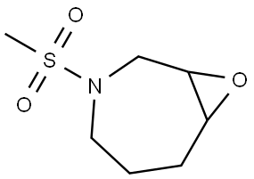 3-(METHYLSULFONYL)-8-OXA-3-AZABICYCLO[5.1.0]OCTANE Struktur