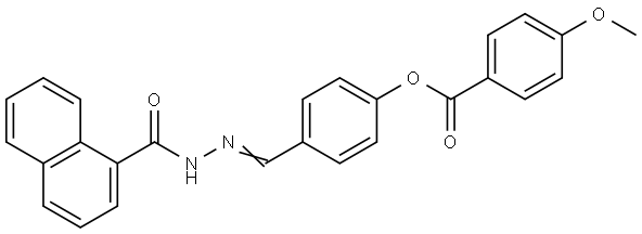 4-(2-(1-NAPHTHOYL)CARBOHYDRAZONOYL)PHENYL 4-METHOXYBENZOATE Struktur