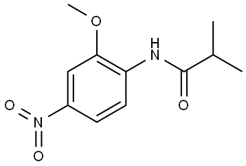 N-(2-METHOXY-4-NITROPHENYL)-2-METHYLPROPANAMIDE Struktur