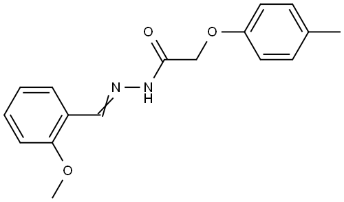 N'-(2-METHOXYBENZYLIDENE)-2-(4-METHYLPHENOXY)ACETOHYDRAZIDE Struktur