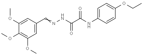 N-(4-ETHOXYPHENYL)-2-OXO-2-(2-(3,4,5-TRIMETHOXYBENZYLIDENE)HYDRAZINO)ACETAMIDE Struktur