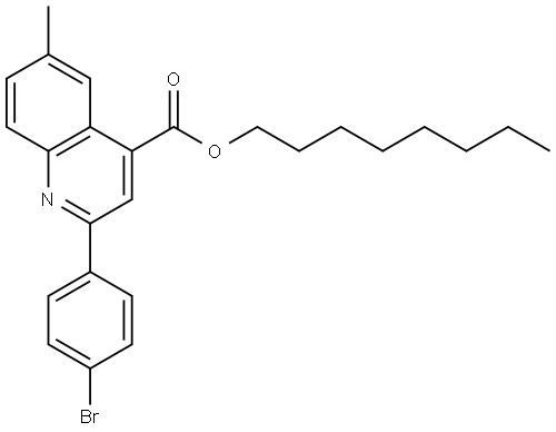 OCTYL 2-(4-BROMOPHENYL)-6-METHYL-4-QUINOLINECARBOXYLATE Struktur