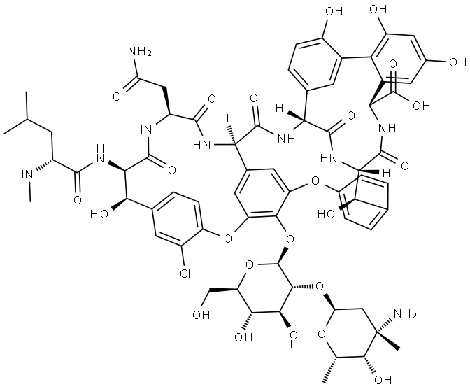 Vancomycin, 19-dechloro- Struktur